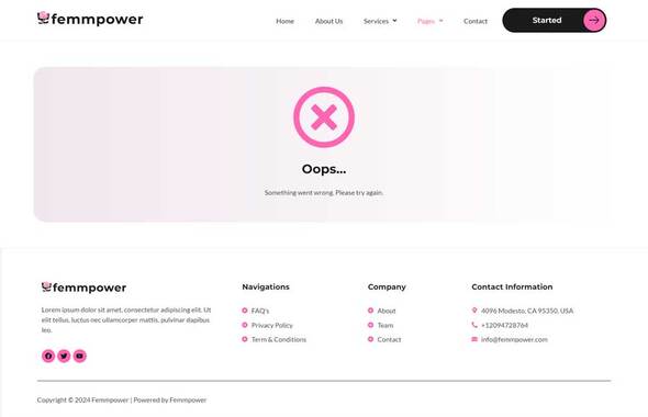 Femmpower  - Feminine Business Consulting Elementor Template Kit