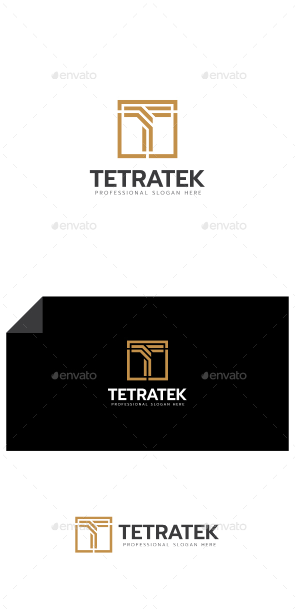 Tetratek - Letter T Logo
