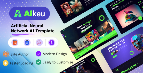 Aikeu-Artificial Neural Network AI  HTML Template