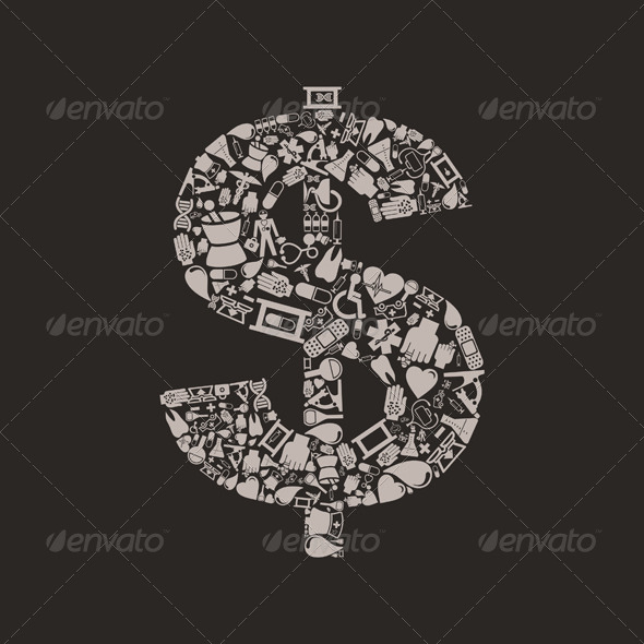 Medicine Dollar - Business Conceptual