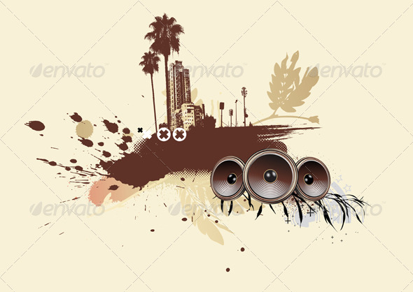 Urban Grunge Background - Conceptual Vectors