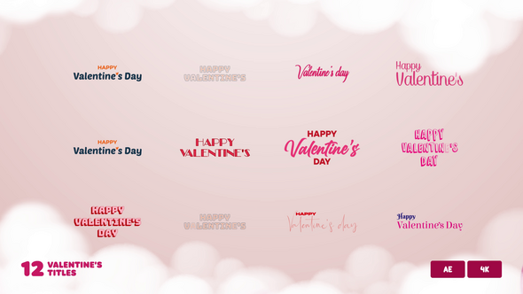 Happy Valentine's Day Typography