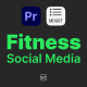Fitness Social Media Info Cards For Premiere Pro - VideoHive Item for Sale