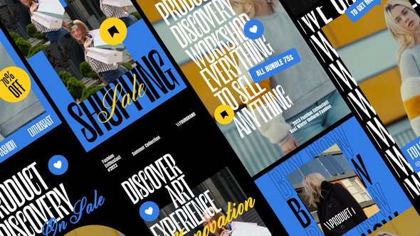 Holiday Sale Video Stories Display After Effect Template broadcast-packages template preview