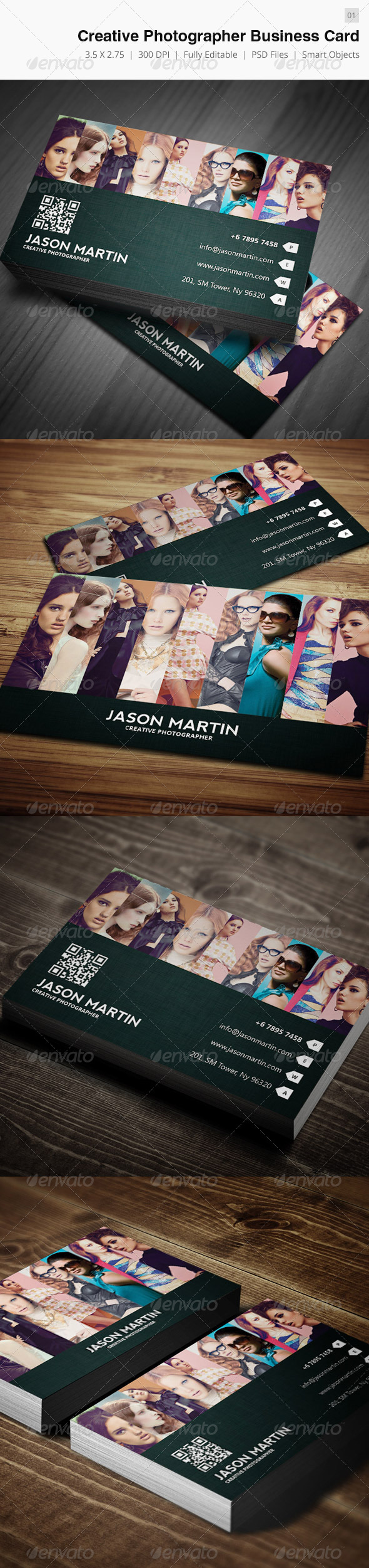 Creative Photographer Business Card - 01 - Creative Business Cards