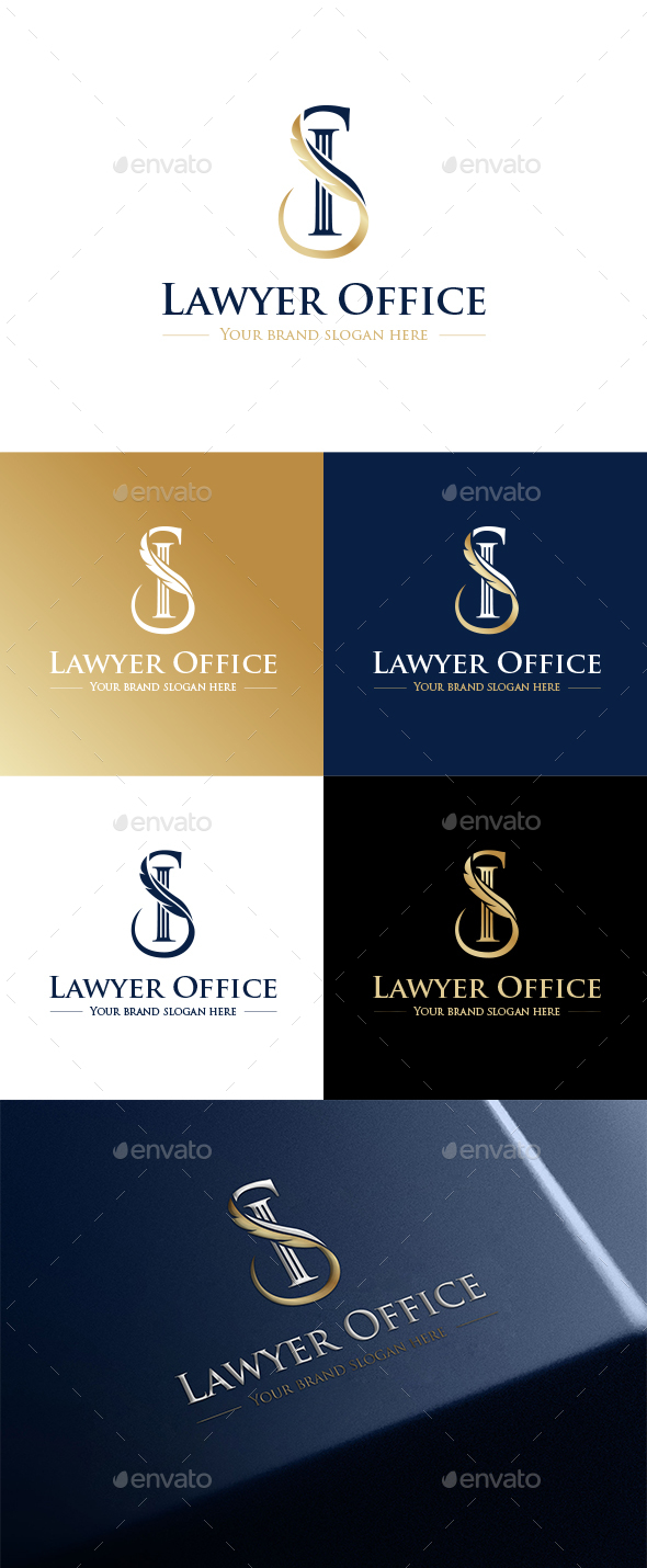 Lawyer Office "S" Logo Template
