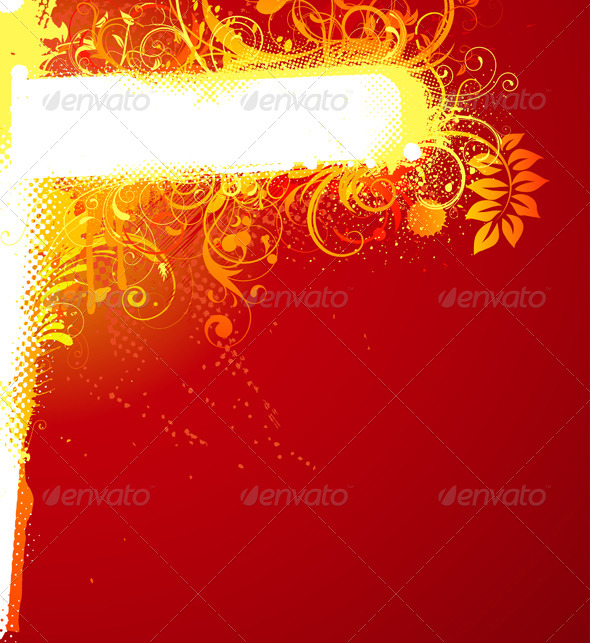 Floral Decorative Banner - Borders Decorative