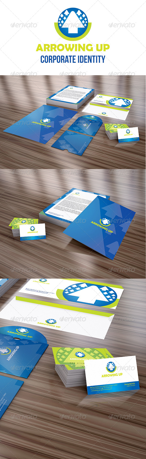 Arrowing Up Corporate Identity Package - Stationery Print Templates