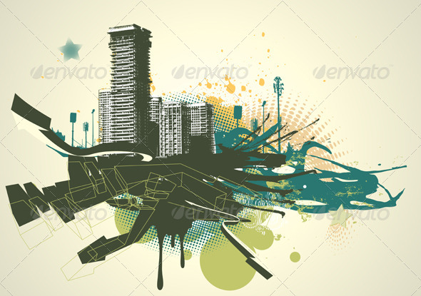 Urban Grunge Background - Conceptual Vectors