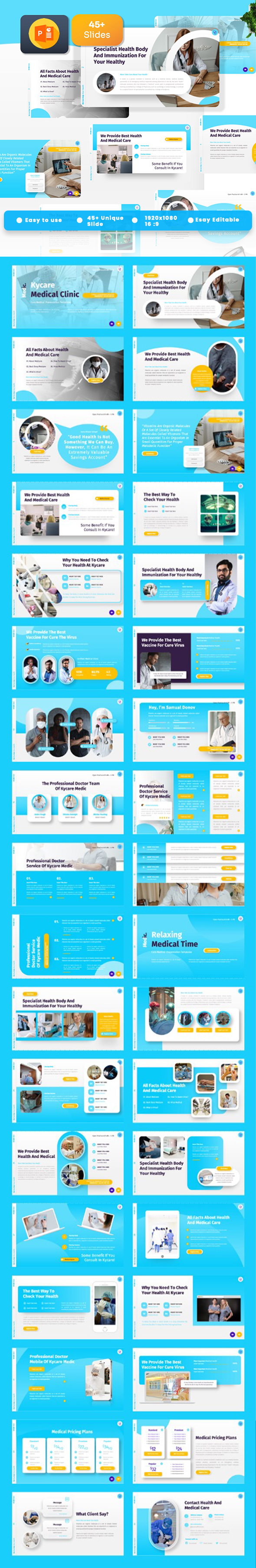 Kycare - Cure Medical Powerpoint Templates
