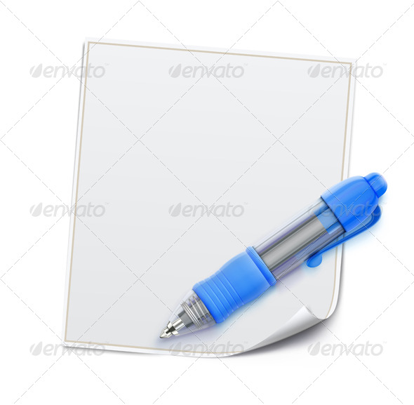 Ballpoint Pen - Borders Decorative