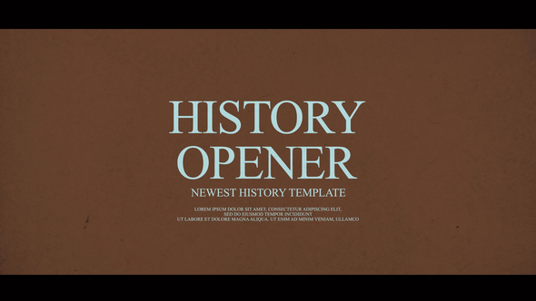 History Opener