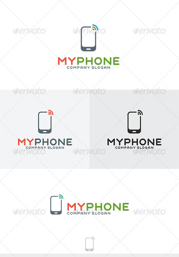 My Phone Logo - Vector Abstract