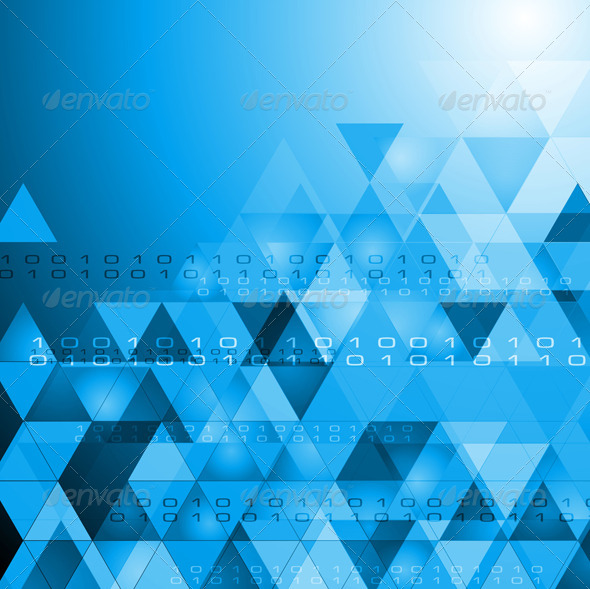 Vector Hi-Tech Bright Background - Backgrounds Decorative
