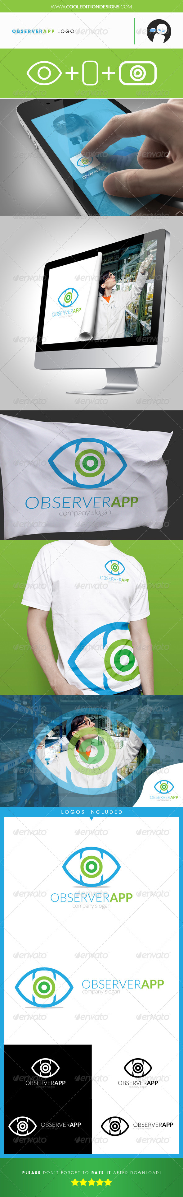 Observer App - Logo Template - Objects Logo Templates