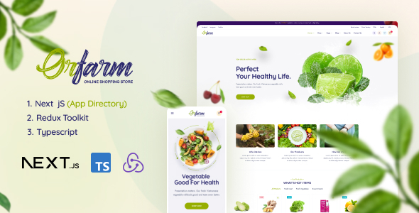 Orfarm - Grocery & Food Store eCommerce Next js Template