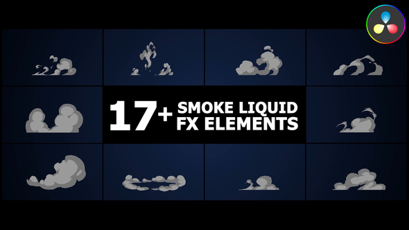 Smoke Liquid Style Elements | DaVinci Resolve