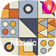 Colorful Geometric Mosaic Seamless Patterns