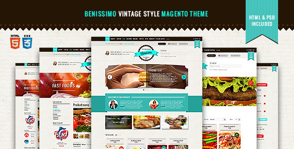 Benissimo — Vintage Style Magento Theme - Magento eCommerce