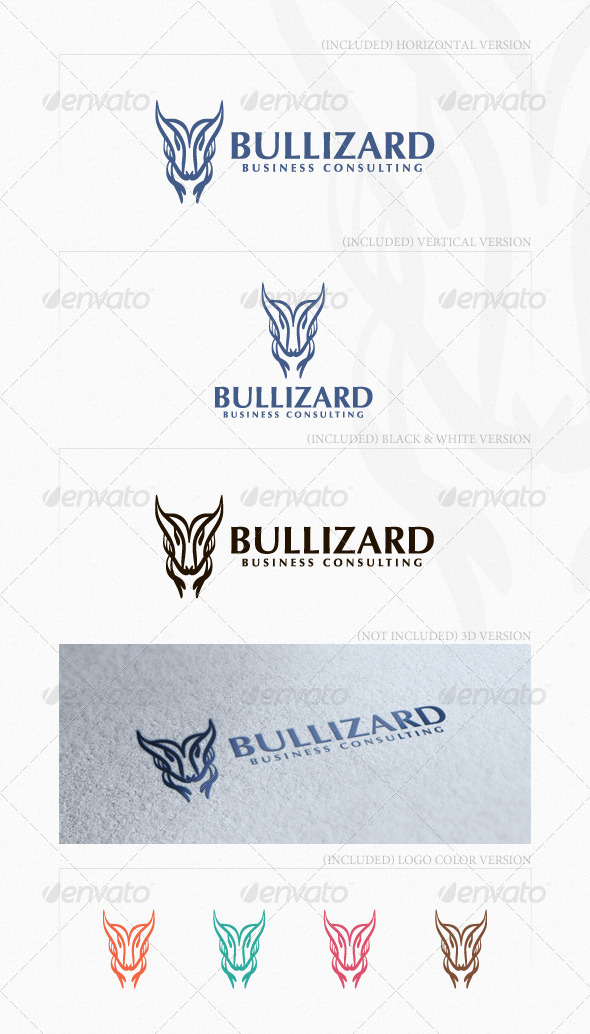 Bullizard Logo - Animals Logo Templates