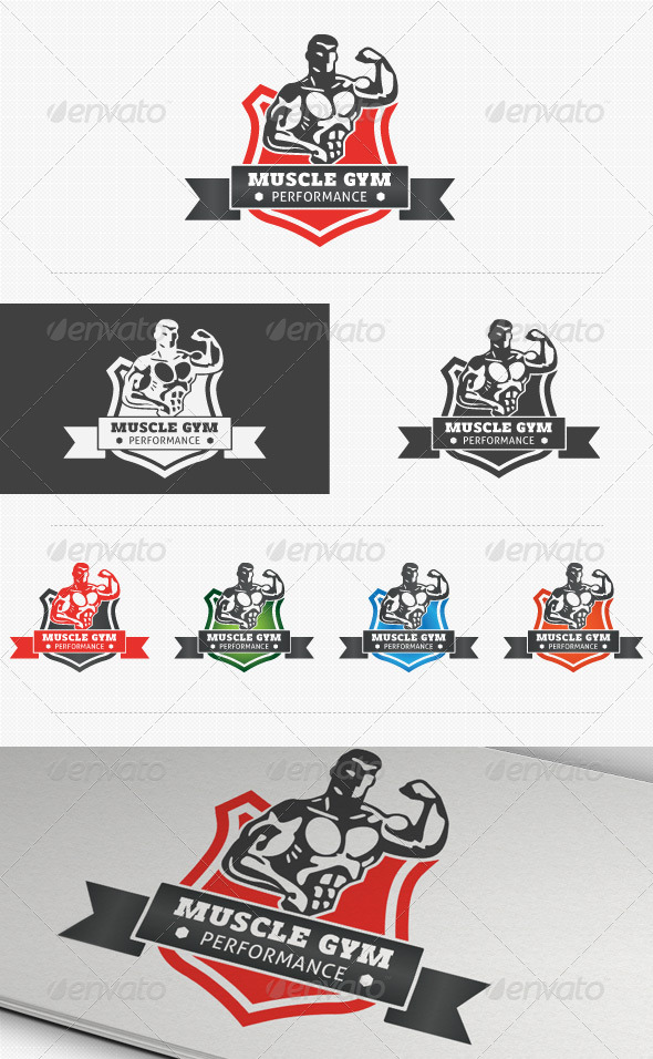 Fitness Performance Gym Logo - Humans Logo Templates