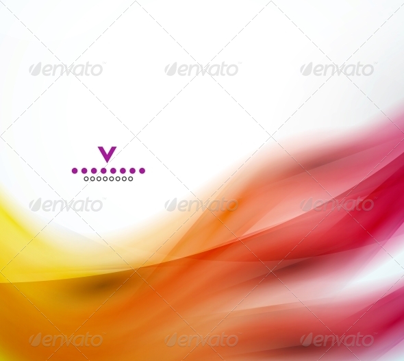 Abstract Wave Design Template - Backgrounds Decorative