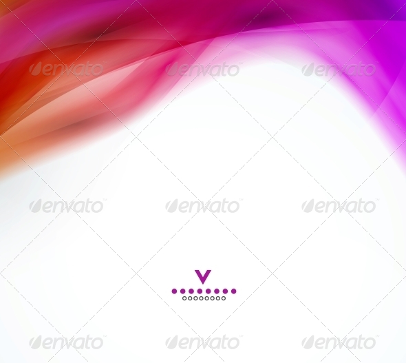 Abstract Wave Design Template - Backgrounds Decorative