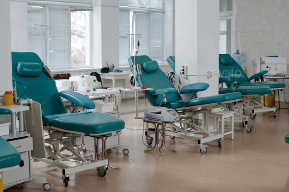 Armchairs and Medical Apparatus for Blood Donation in Hospital