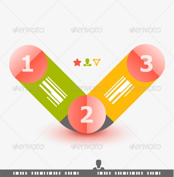 Numbered Banner Design Template - Web Technology