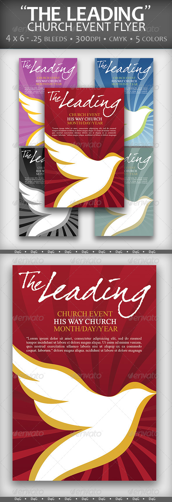 "The Leading" Church Event Flyer - Church Flyers