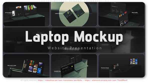 Laptop Mockup Strong Presentation