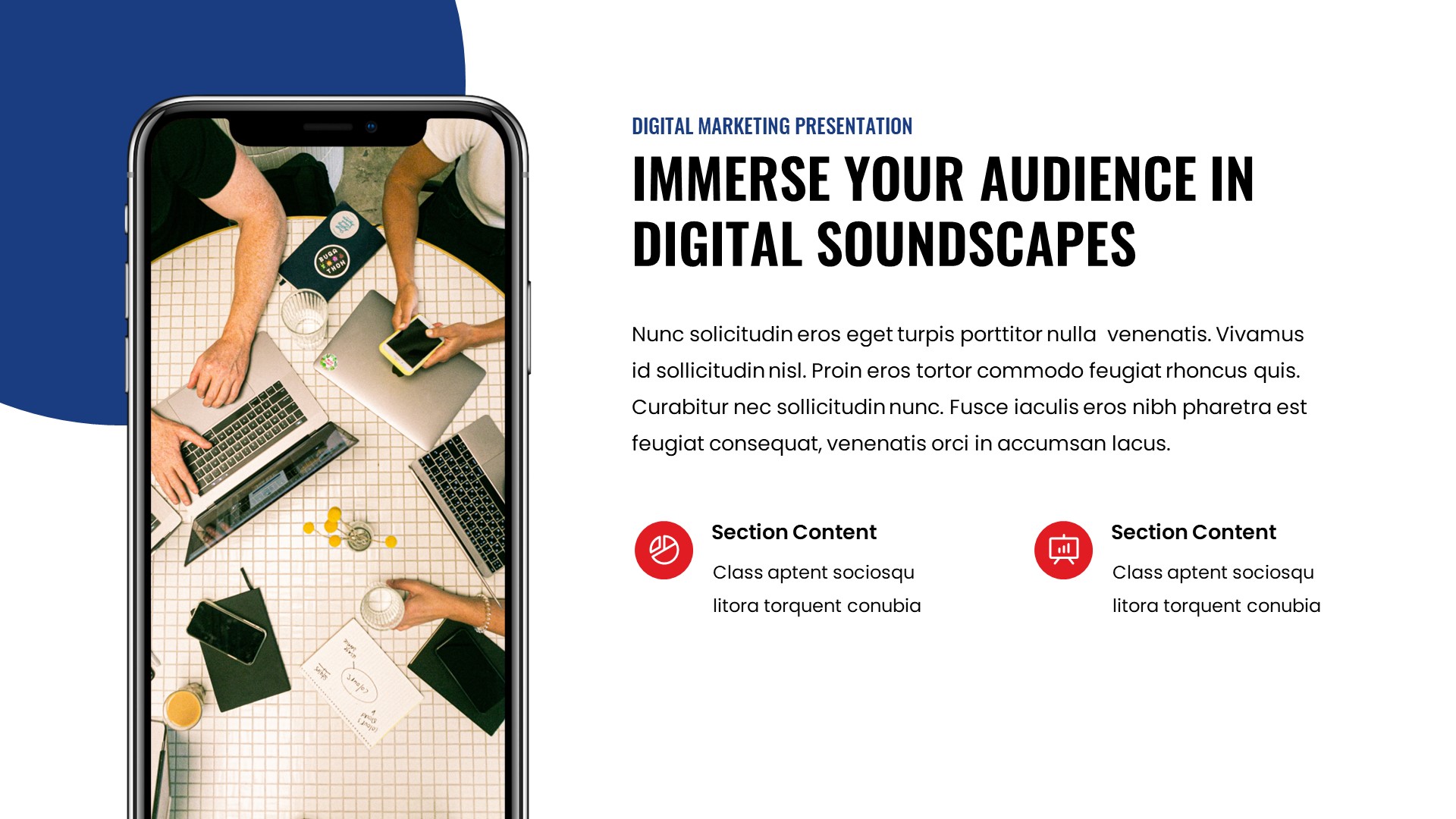 Advert - Digital Marketing Google Slides Template, Presentation Templates