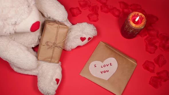 Valentine's Letter I Love you on Valentine's Day