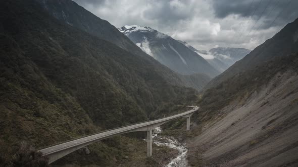Arthurs Pass bridge timelapse alt