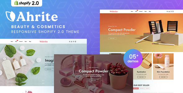 Ahrite - Beauty & Cosmetics Responsive Shopify 2.0 Theme