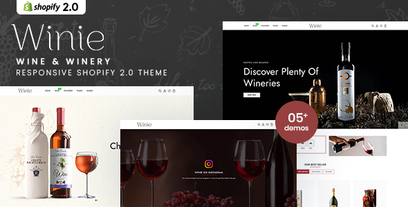 Winie - Wine & Winery Responsive Shopify 2.0 Theme