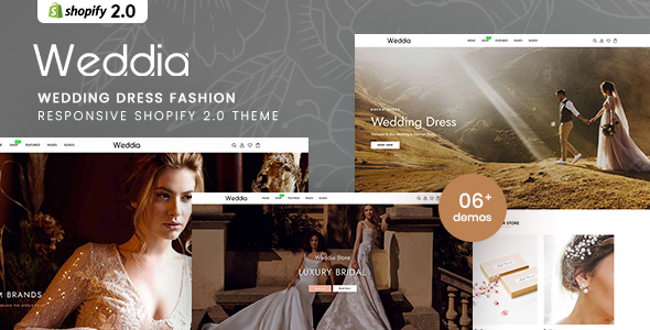Weddia - Wedding Dress Fashion Responsive Shopify 2.0 Theme