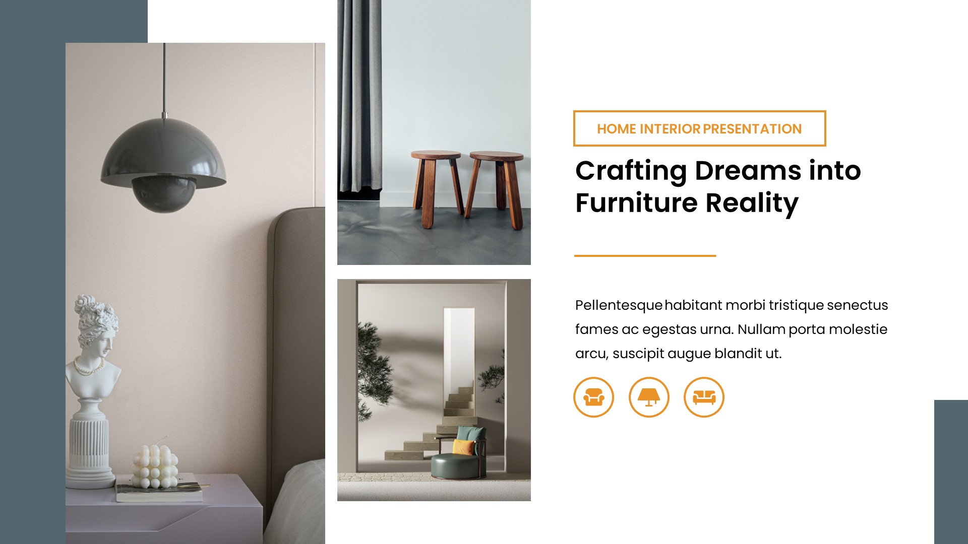 Interio - Interior Design Google Slides Template, Presentation Templates