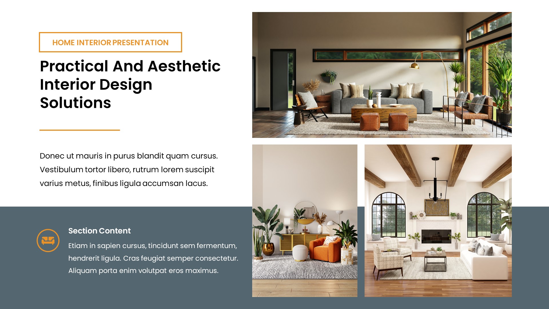 Interio - Interior Design Google Slides Template, Presentation Templates