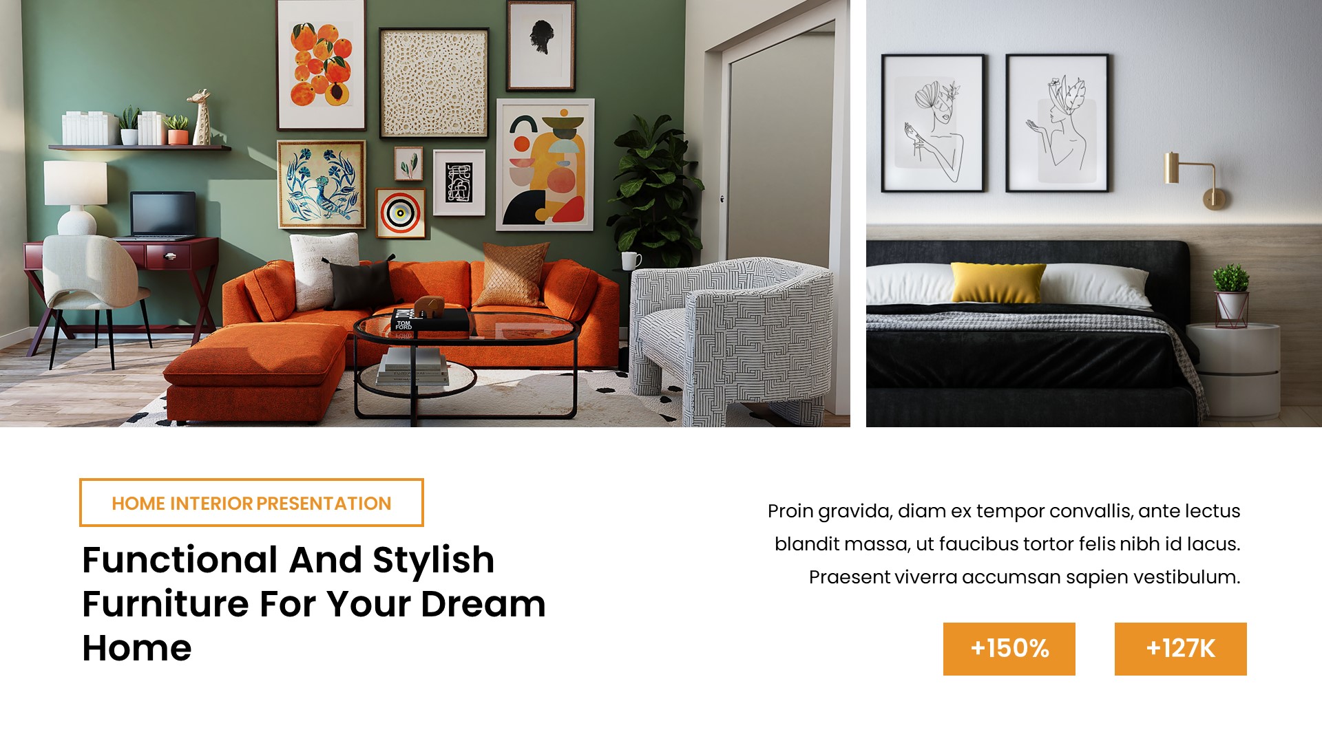 Interio - Interior Design Powerpoint Template, Presentation Templates
