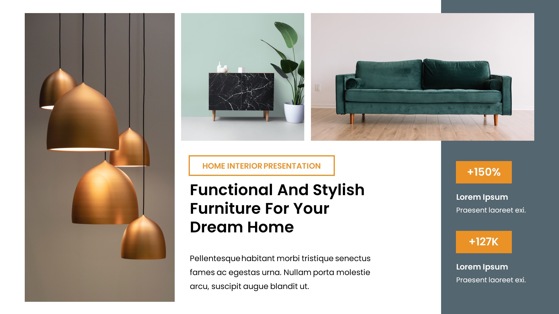 Interio - Interior Design Powerpoint Template, Presentation Templates