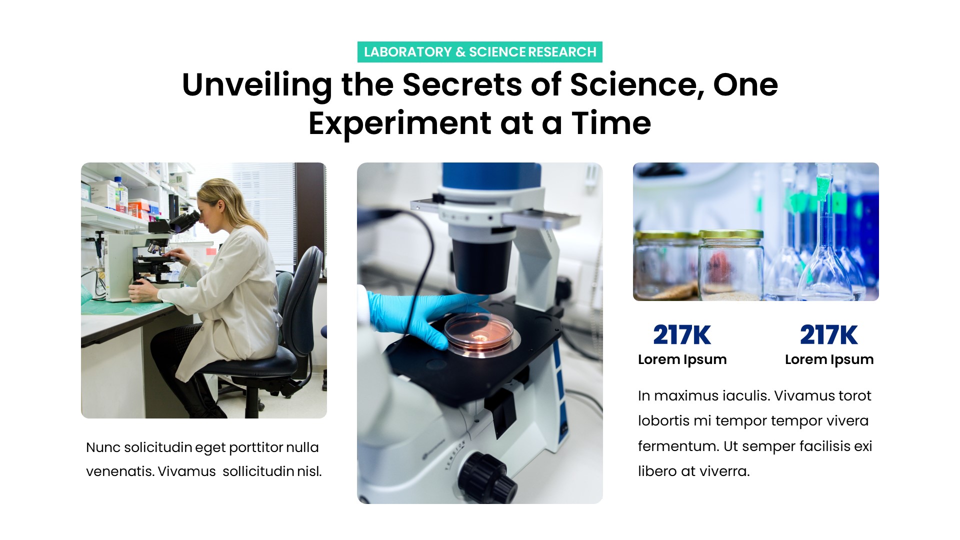 Molekul - Laboratory and Science Research Keynote Template ...