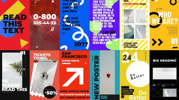 Bold Minimalism Posters Package