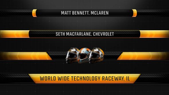 One Line Racing Lower Thirds broadcast-packages template preview