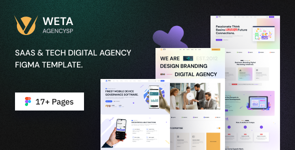 WETA Agencysp  –  Saas Landing Figma Template