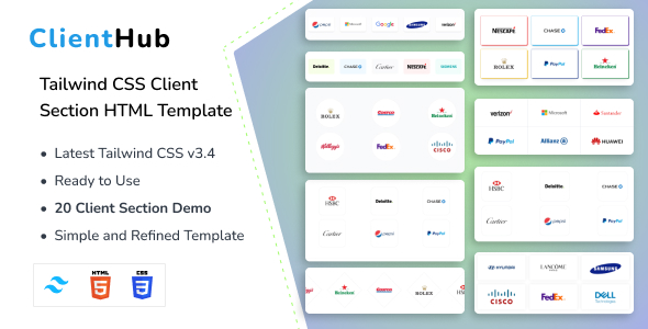 [DOWNLOAD]ClientHub – Tailwind CSS 3 Client Section HTML