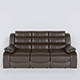 Classic Leather Recliner Sofa