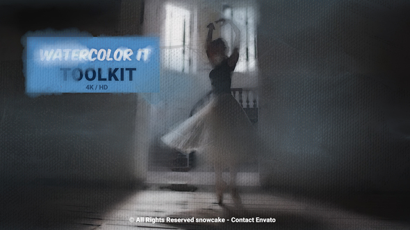 Watercolor It Toolkit Elements template preview