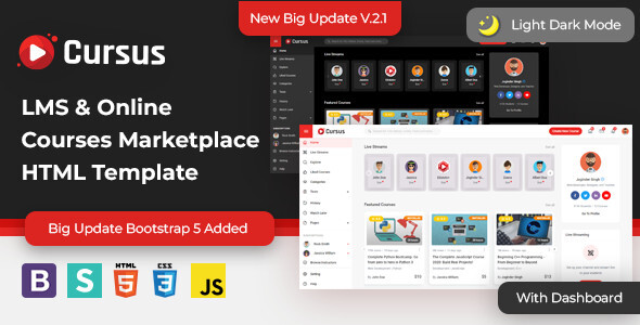 Cursus - LMS & Online Courses Marketplace HTML Template