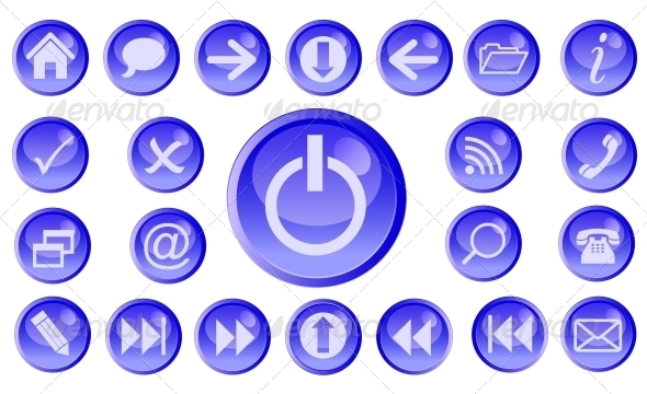 Vector icon set for web. - Web Technology